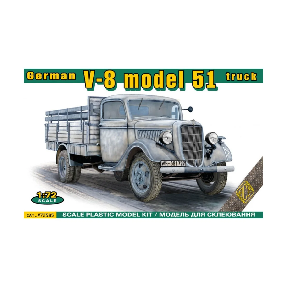 V-8 model 51 German truck, 1/72 - ACE ACE72585 V-8 model 51 German truck, 1/72 - ACE ACE72585