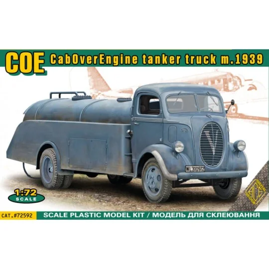 COE (CabOverEngine) tanker truck m.1939, 1/72 - ACE ACE72592 COE (CabOverEngine) tanker truck m.1939, 1/72 - ACE ACE72592