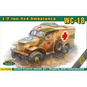 WC-18 1/2 ton 4x4 Ambulance truck, 1/72 - ACE ACE72596