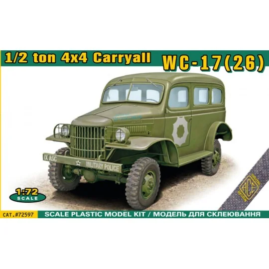 WC-17(26) 1/2 ton 4x4 carryall, 1/72 - ACE ACE72597 WC-17(26) 1/2 ton 4x4 carryall, 1/72 - ACE ACE72597