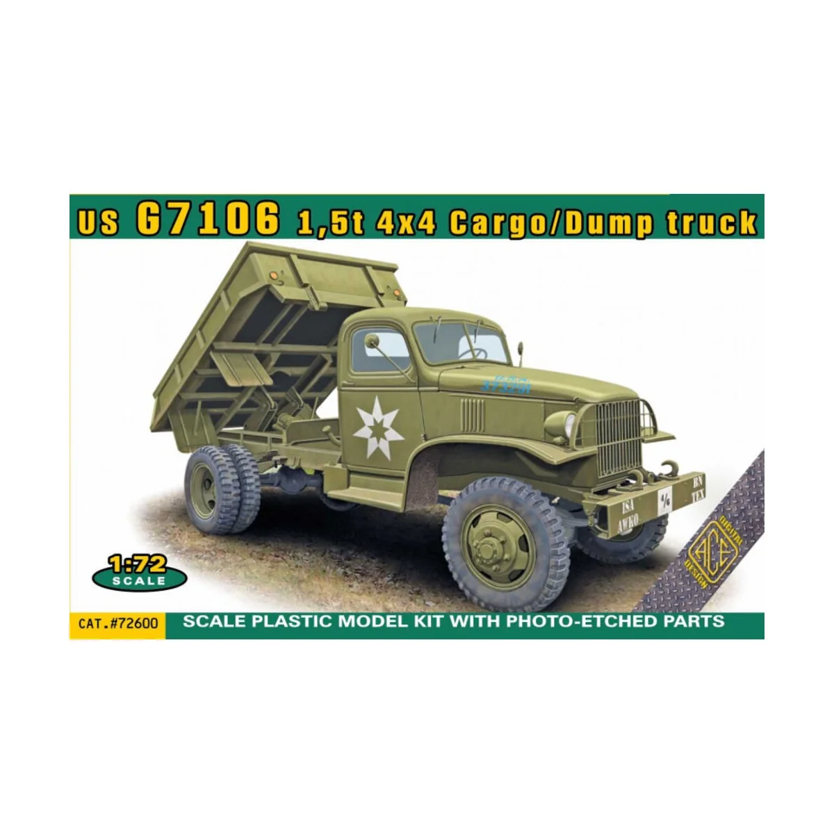 US G7106 1, 5t 4x4 Cargo/Dump truck, 1/72 - ACE ACE72600