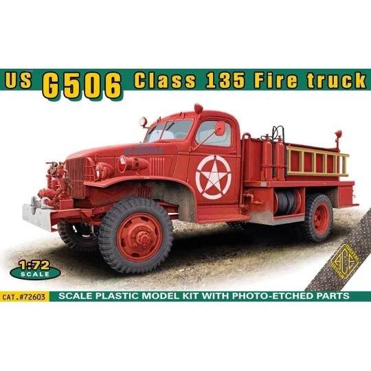 US G506 Class 135 Fire truck, 1/72 - ACE ACE72603 US G506 Class 135 Fire truck, 1/72 - ACE ACE72603