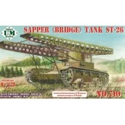 ST-26 sapper (bridge) tank, plastic tracks, 1/72 - Unimodels UMT710-01 ST-26 sapper (bridge) tank, plastic tracks, 1/72 - Unimodels UMT710-01