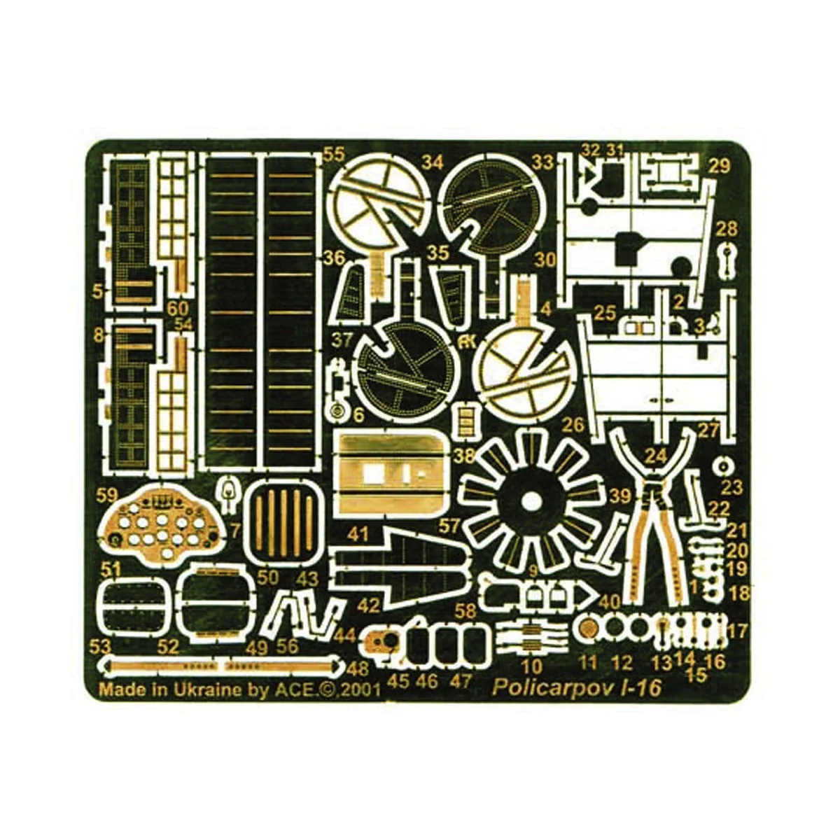 PE-Set for I-16 (ICM) für ICM Bausatz - ACE PE7204