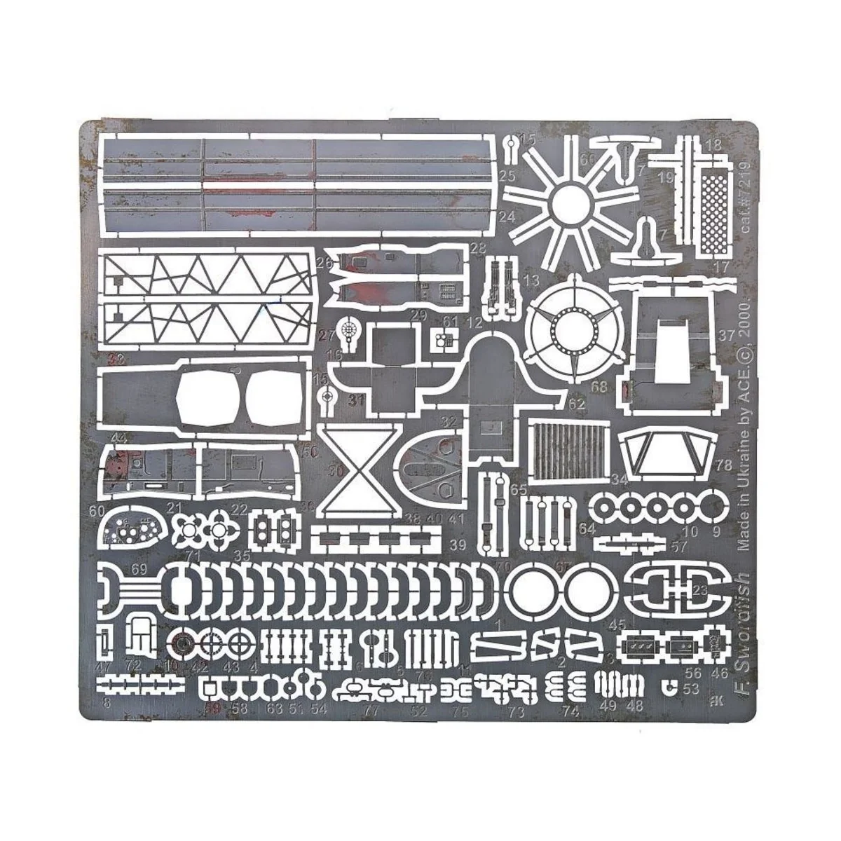 Photo-etched set for Fairey Swordfish, for Frog/NOVO kit, 1/72 - AC...