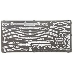 Photoetched set Soviet WWII hand weapons, 1/72 - ACE PE7227