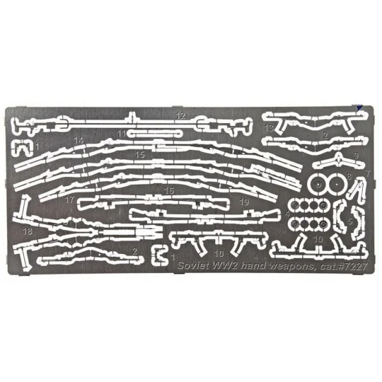 Photoetched set Soviet WWII hand weapons - ACE PE7227