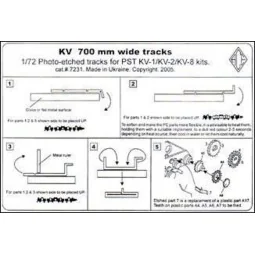 KV 700mm wide tracks, 1/72 - ACE PE7231