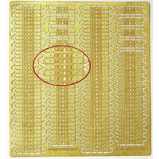 PE-Tracks for T-34 Mod.1941 (550mm wide) für Dragon/Unimodel Bausat... PE-Tracks for T-34 Mod.1941 (550mm wide) für Dragon/Unimodel Bausat...