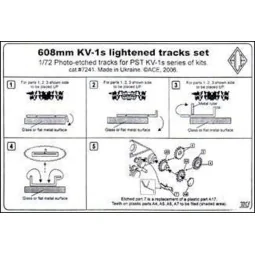 KV-1s 608mm lightened tracks set - ACE PE7241