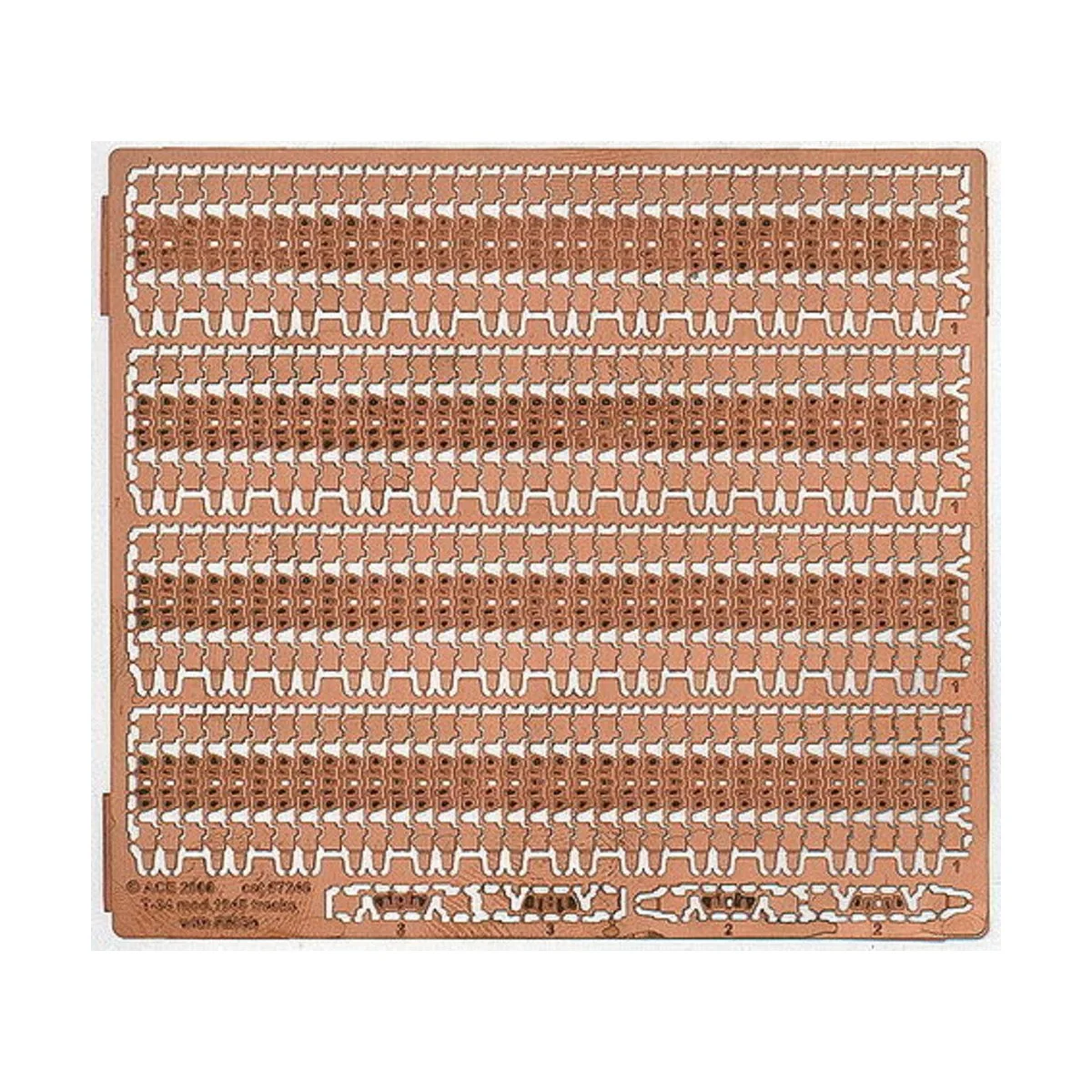 PE-Tracks for T-34 mod.1945 500mm für Dragon, Revell und Unimodel B... PE-Tracks for T-34 mod.1945 500mm für Dragon, Revell und Unimodel B...