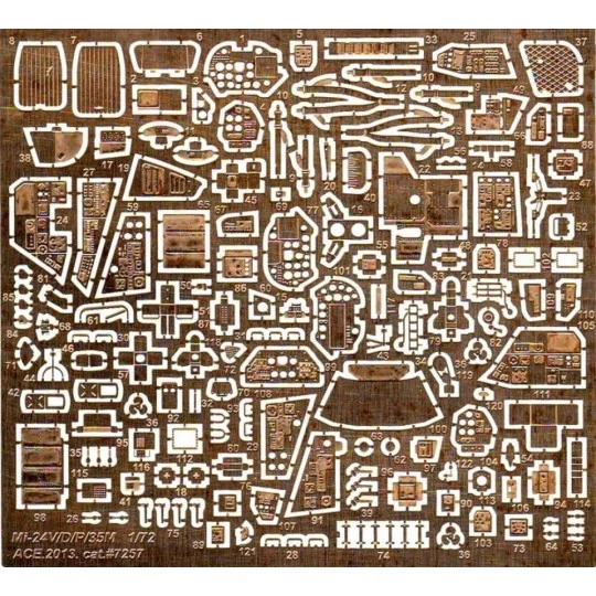 Photo-etched interior set f.Zvezda Mi-24 - ACE PE7257