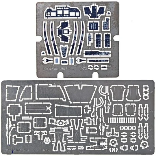 Photo-etched set for Ka-52 interior, for Zvezda kit, 1/72 - ACE PE7267