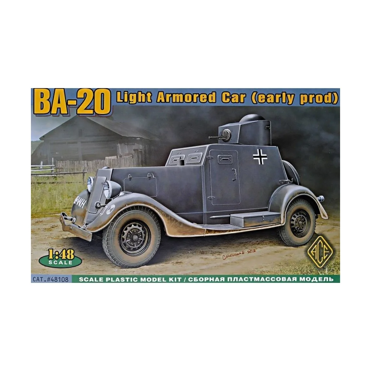 BA-20 light armored car, early prod., 1/48 - ACE ACE48108 BA-20 light armored car, early prod., 1/48 - ACE ACE48108