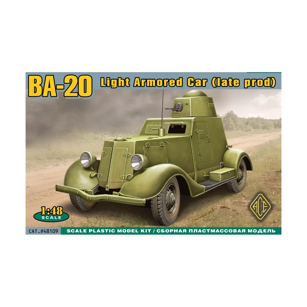 BA-20 light armored car, late prod., 1/48 - ACE ACE48109 BA-20 light armored car, late prod., 1/48 - ACE ACE48109
