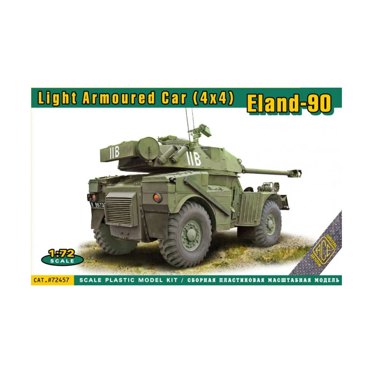 Eland-90 Light Armoured Car (4x4), 1/72 - ACE ACE72457