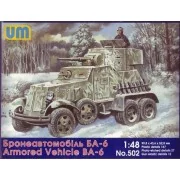 BA-6 Soviet armored vehicle, 1/48 - Unimodels UM502