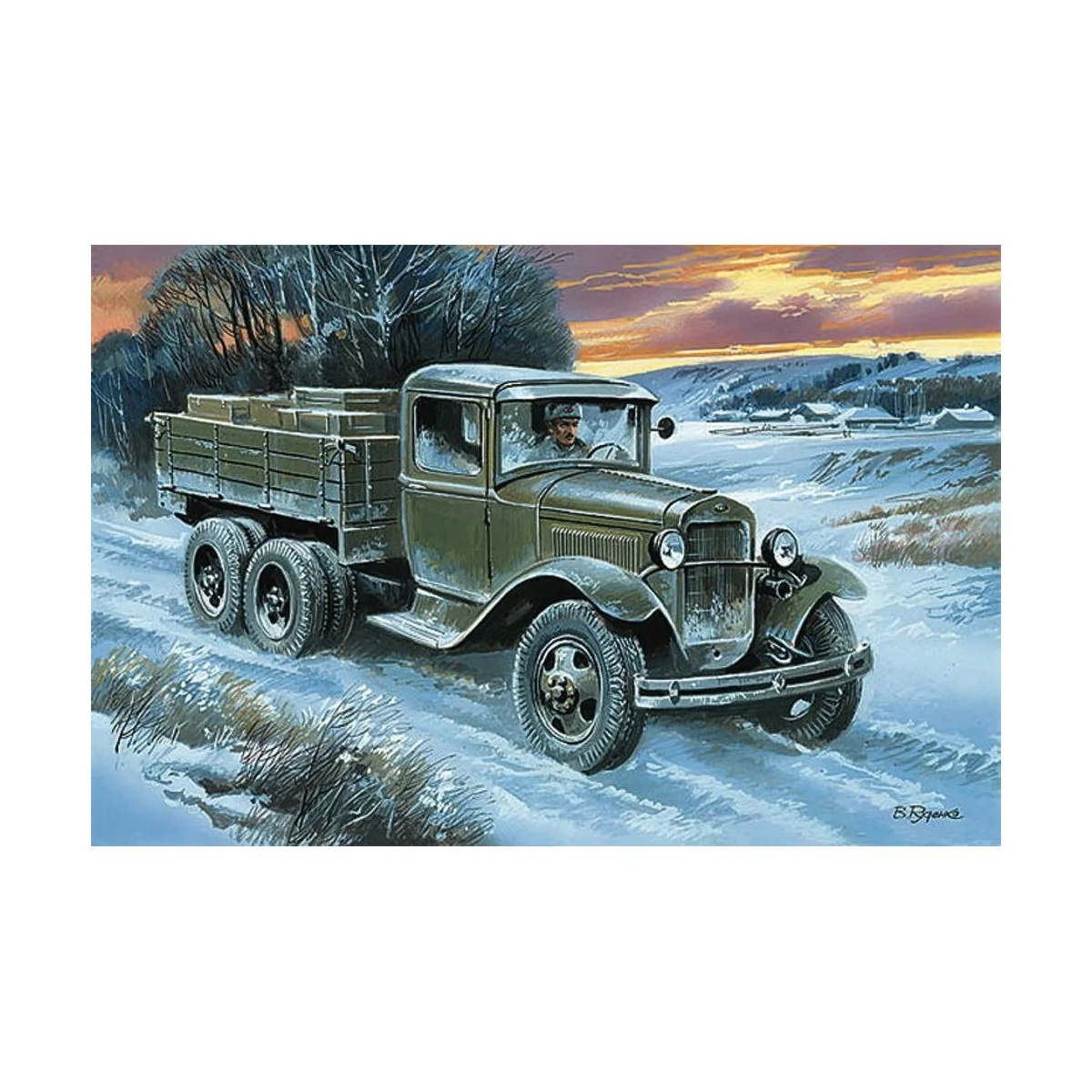 Soviet truck GAZ-AAA, 1/48 - Unimodels UM503 Soviet truck GAZ-AAA, 1/48 - Unimodels UM503