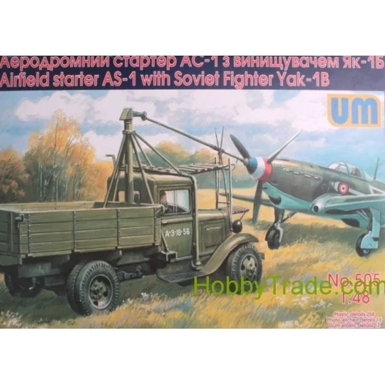 Airfield starter AS-1with Soviet fighter, 1/48 - Unimodels UM505 Airfield starter AS-1with Soviet fighter, 1/48 - Unimodels UM505
