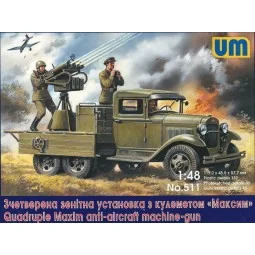 Quadruple Maxim anti-aircaft machine-gun, 1/48 - Unimodels UM511
