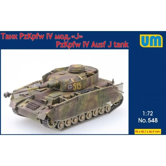Panzer IV Ausf J tank, 1/72 - Unimodels UM548