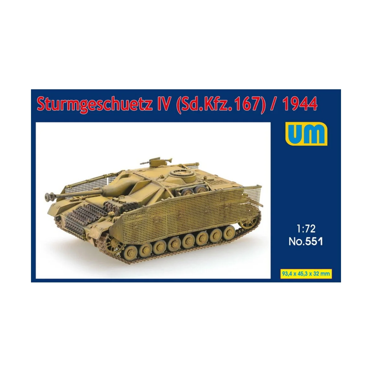 Sturmgeschutz IV (Sd.Kfz.167)/1944 - Unimodels UM551