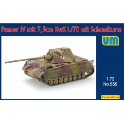 Panzer IV mit 7.5cm KwK L/70 mit Schmalturm, 1/72 - Unimodels UM555