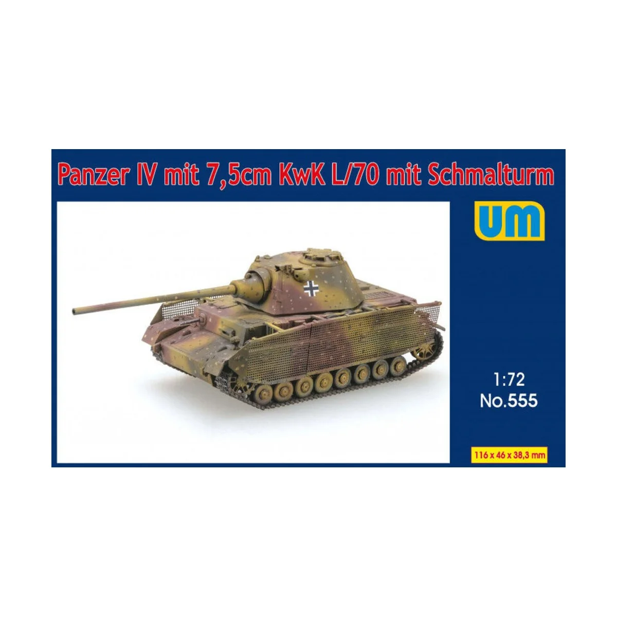 Panzer IV mit 7.5cm KwK L/70 mit Schmalturm, 1/72 - Unimodels UM555 Panzer IV mit 7.5cm KwK L/70 mit Schmalturm, 1/72 - Unimodels UM555