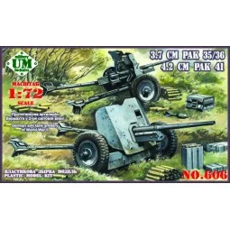 German Antitank guns 3.7cm PAK 35/36 and 4.2cm PAK 41 - Unimodels U...