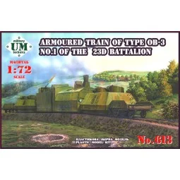 Armored train of type OB-3 No.1 of 23D, 1/72 - Unimodels UMT613