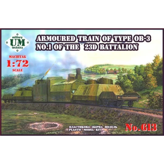 Armored train of type OB-3 No.1 of 23D, 1/72 - Unimodels UMT613