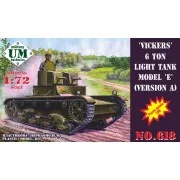 Vickers 6 ton light tank model E, ver.A - Unimodels UMT618