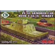 Pl-43 armored car with T-34/76 turret - Unimodels UMT622