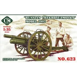 Russian Trekhdyujmovka 3inch gun, 1902, 1/72 - Unimodels UMT623