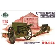 3inch field gun, model 1902, 1/72 - Unimodels UMT624
