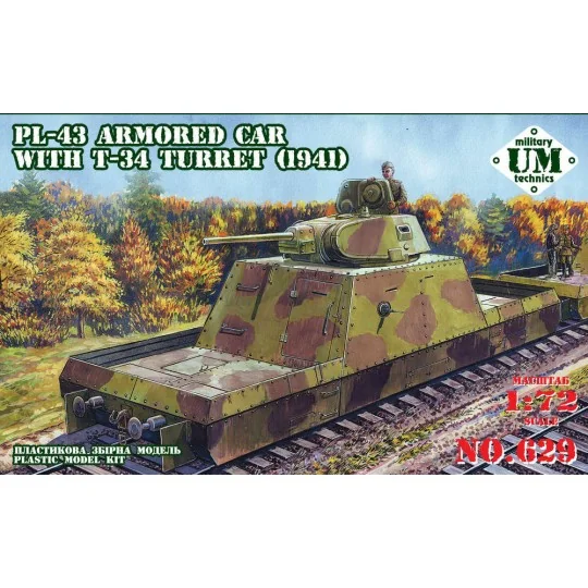 PL-43 armored car with T-34 turret, 1941, 1/72 - Unimodels UMT629 PL-43 armored car with T-34 turret, 1941, 1/72 - Unimodels UMT629