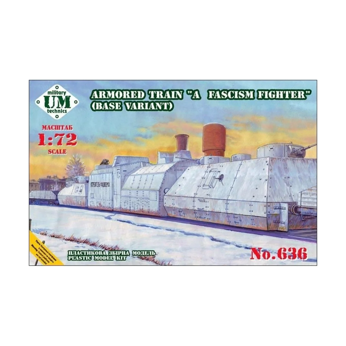 Armored train A Fascism Fighter, base v., 1/72 - Unimodels UMT636