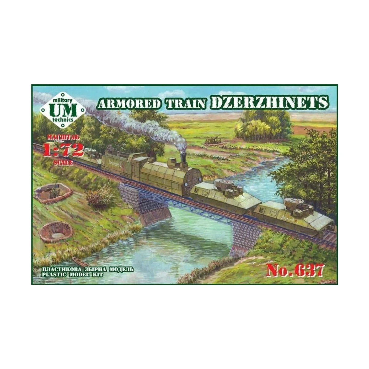 Armored train Dzerzhinets, 1/72 - Unimodels UMT637
