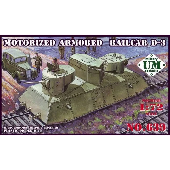 Motorized armored railcar D-3 - Unimodels UMT639