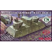 Motorized armored railcar D-3, 1/72 - Unimodels UMT639