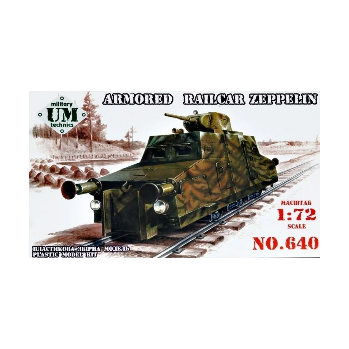 Armored railcar "Zeppelin", 1/72 - Unimodels UMT640 Armored railcar "Zeppelin", 1/72 - Unimodels UMT640