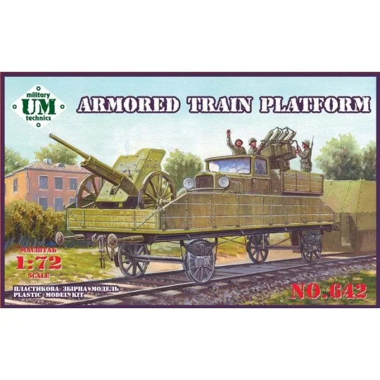 Armored train platform, 1/72 - Unimodels UMT642