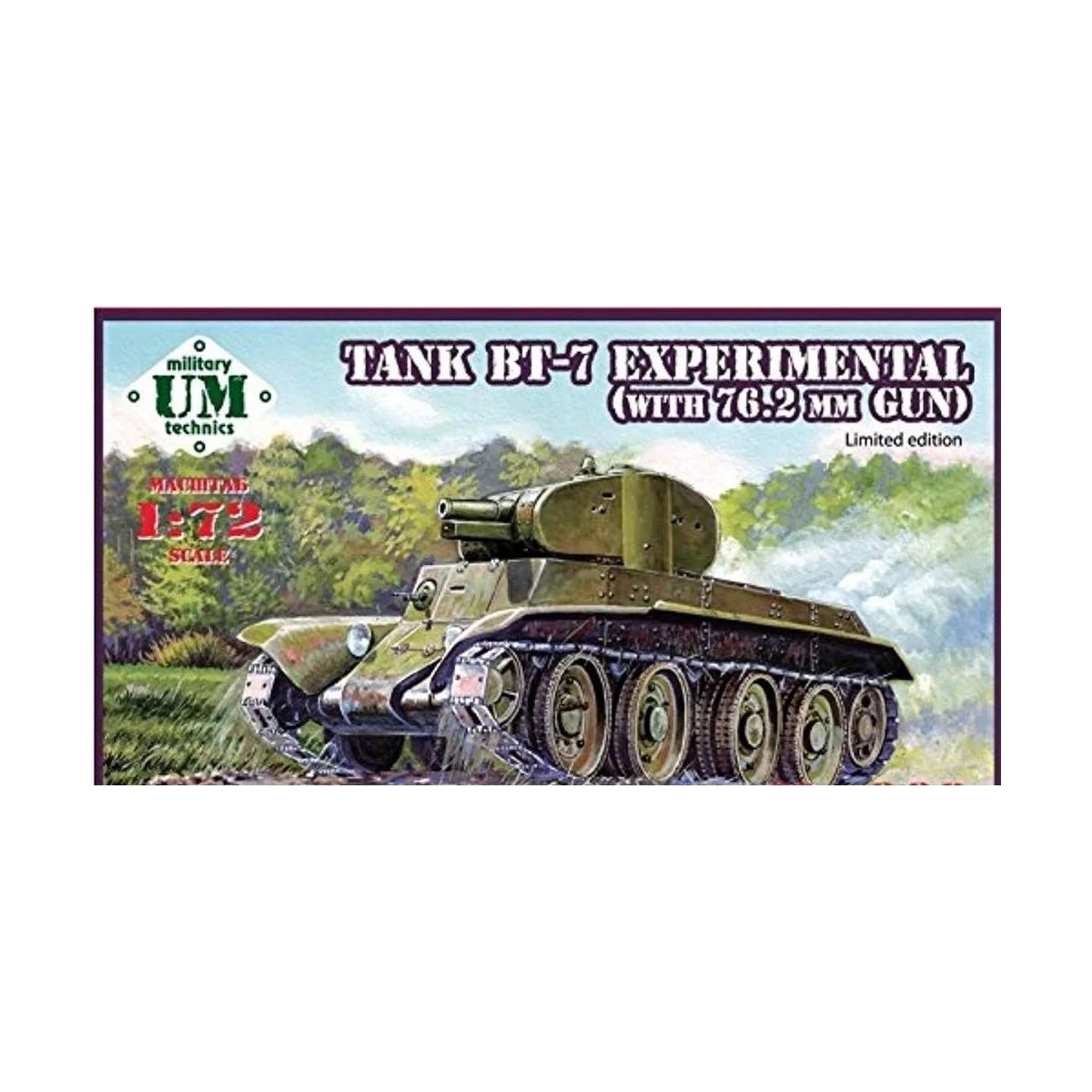 BT-7 Experimental tank with 76.2mm gun, 1/72 - Unimodels UMT668 BT-7 Experimental tank with 76.2mm gun, 1/72 - Unimodels UMT668