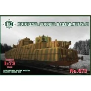 Motorized armored railcar MBV No.01, 1/72 - Unimodels UMT673 Motorized armored railcar MBV No.01, 1/72 - Unimodels UMT673