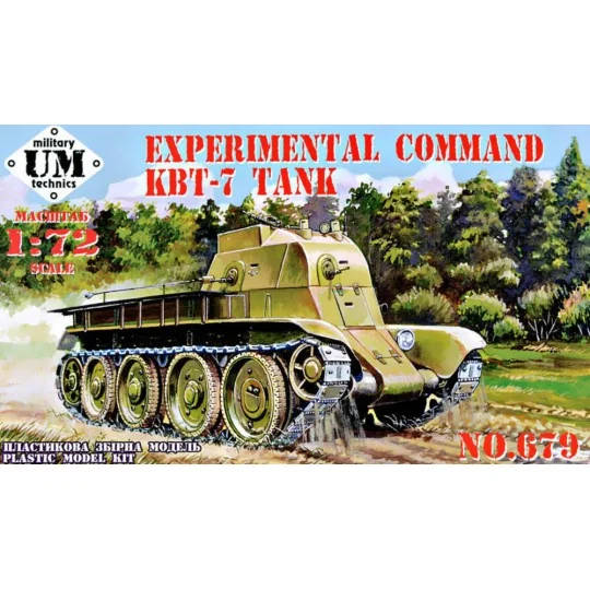 Experimental command KBT-7 Tank, 1/72 - Unimodels UMT679 Experimental command KBT-7 Tank, 1/72 - Unimodels UMT679