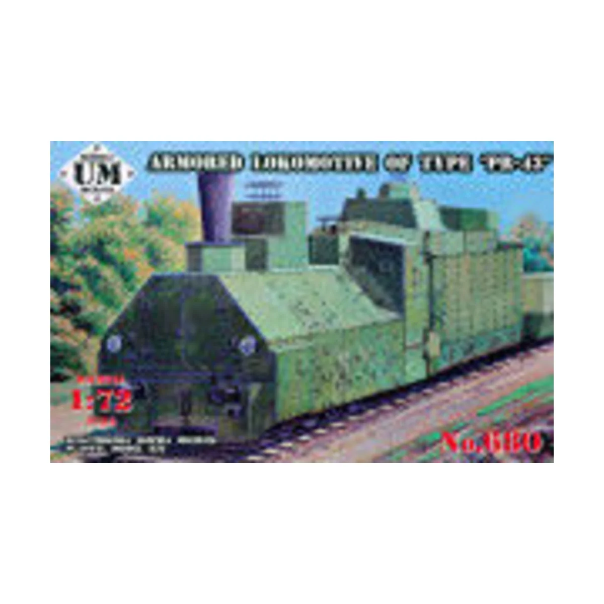 Armored locomotive of type "PR-43 - Unimodels UMT680