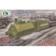 Kozma Minin" armored locomotive of the armored train - Unimodels UM...