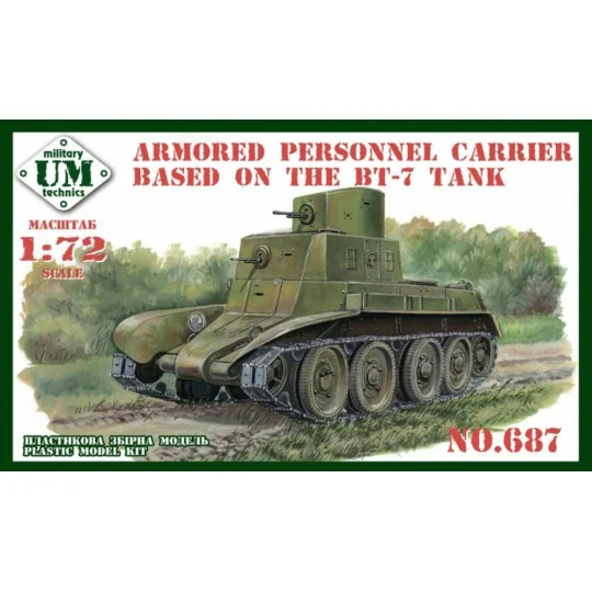 Armored personnel carrier based in the BT-7 tank, 1/72 - Unimodels ... Armored personnel carrier based in the BT-7 tank, 1/72 - Unimodels ...
