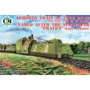 Armored train of type BP-42 (No.754, the 38 st SATD) "PRAVDA, 1/72 ...