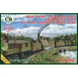 Red army anty-aircraft armored train of the second WWII, 1/72 - Uni...